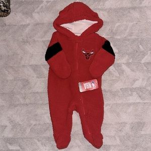 NWT! 3/6 Month Chicago Bulls Fleece Bunting